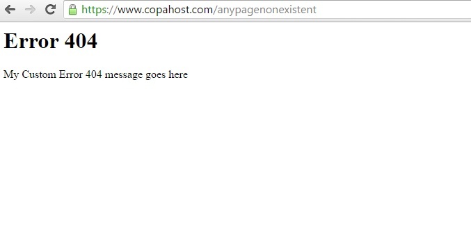 Custom 404 Page Create Error Pages Using Htaccess Copahost